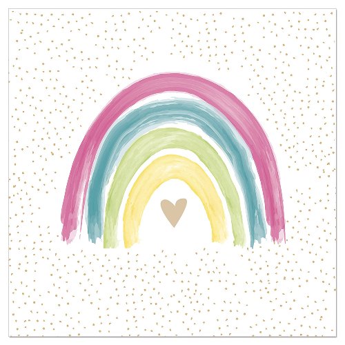 Luncheon Napkin Rainbow Love