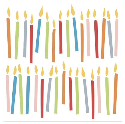 Luncheon Napkin Birthday Candles