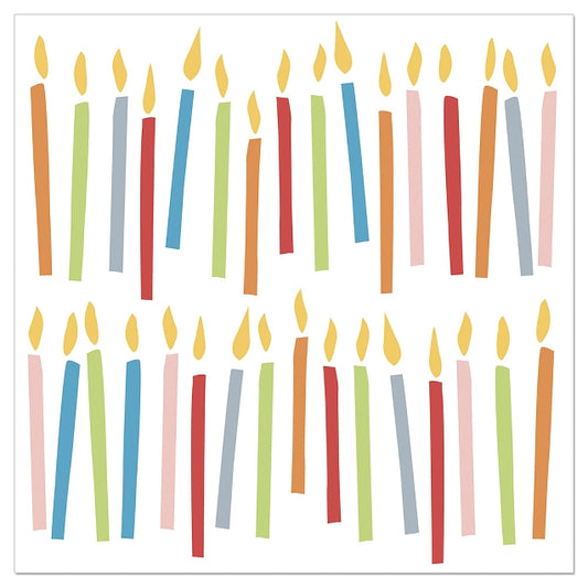 Luncheon Napkin Birthday Candles