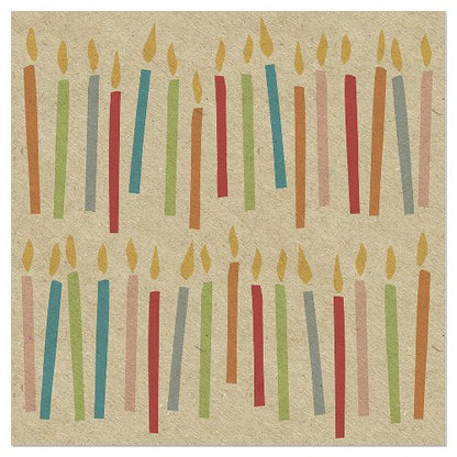 Luncheon Napkin Birthday Candles