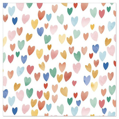 Luncheon Napkin Confetti Hearts
