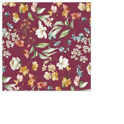Beverage Napkin Garden Flowers