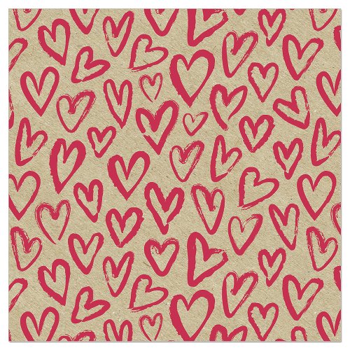 Luncheon Napkin Handmade Hearts