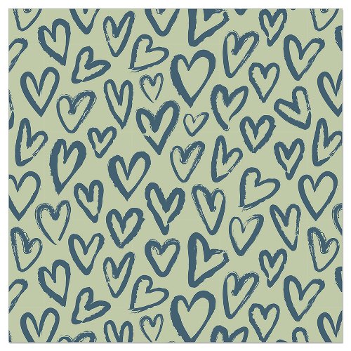 Luncheon Napkin Handmade Hearts