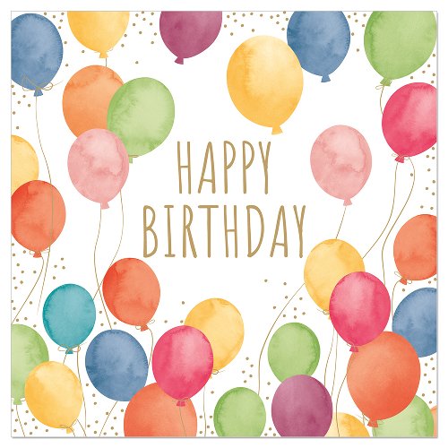 Luncheon Napkin Birthday Bash