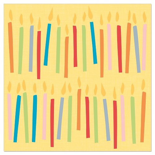 Luncheon Napkin Birthday Candles