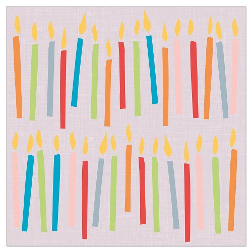 Luncheon Napkin Birthday Candles