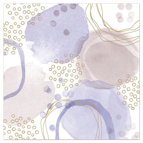Luncheon Napkin Watercolour Ink Splotch