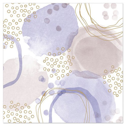 Luncheon Napkin Watercolour Ink Splotch