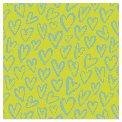 Luncheon Napkin Handmade Hearts