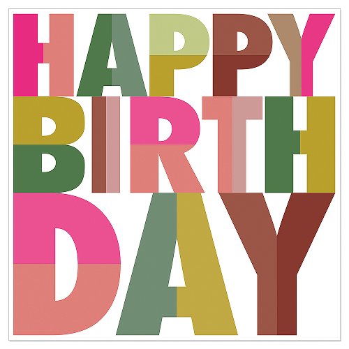 Luncheon Napkin Colorful Happy Birthday