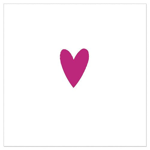 Luncheon Napkin Elegant Heart