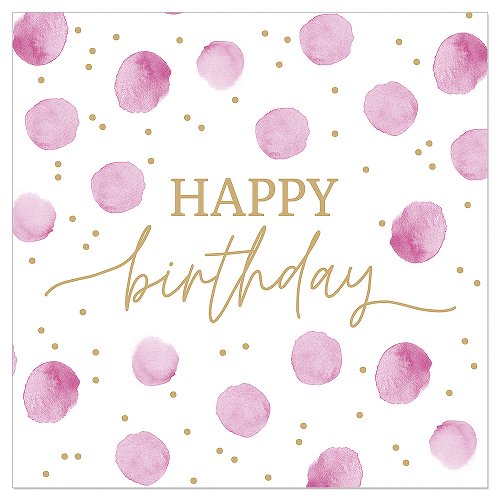 Luncheon Napkin Birthday Dots