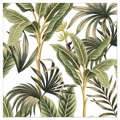 Luncheon Napkin Tropical Leaves