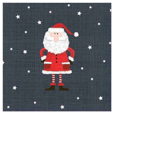 Beverage Napkin Cute Santa