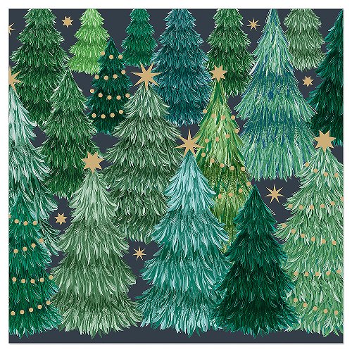 Luncheon Napkin Christmas Tree Farm
