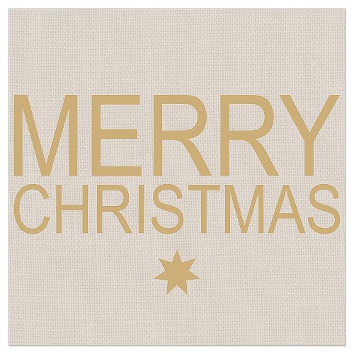 Luncheon Napkin Merry Christmas