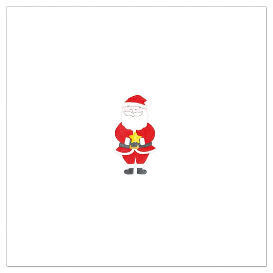 Luncheon Napkin Santa With Star