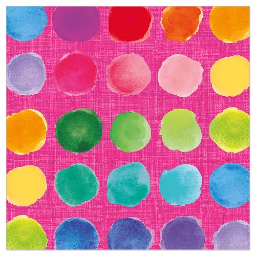 Luncheon Napkin Happy Dots