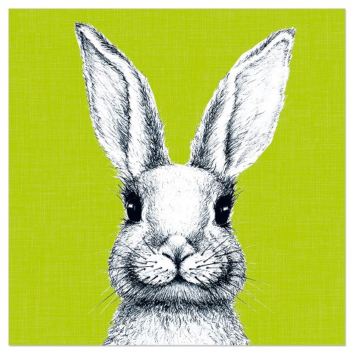 Luncheon Napkin Easter Bunny