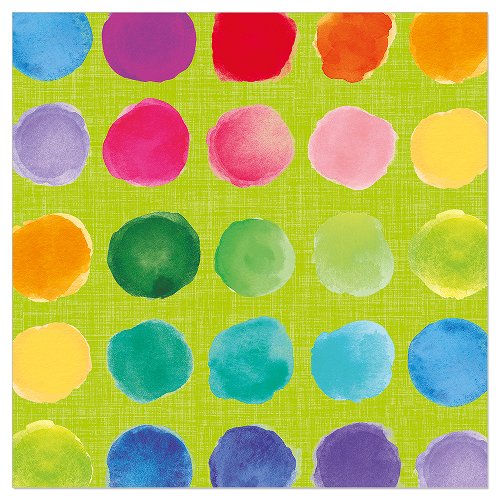 Luncheon Napkin Happy Dots
