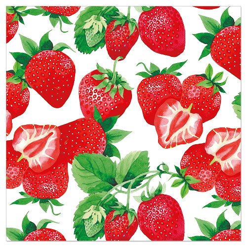 Luncheon Napkin Summer Strawberries