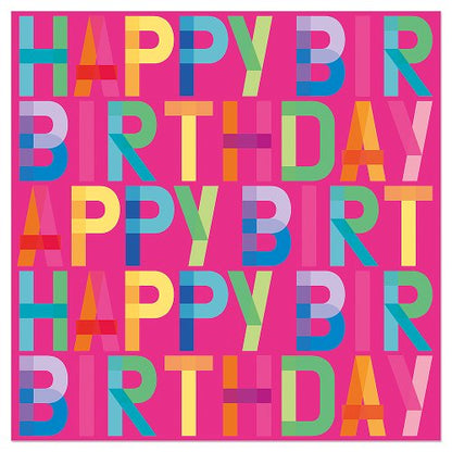 Luncheon Napkin Multicolor Birthday