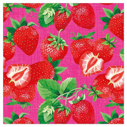 Luncheon Napkin Summer Strawberries