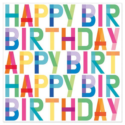 Luncheon Napkin Multicolor Birthday