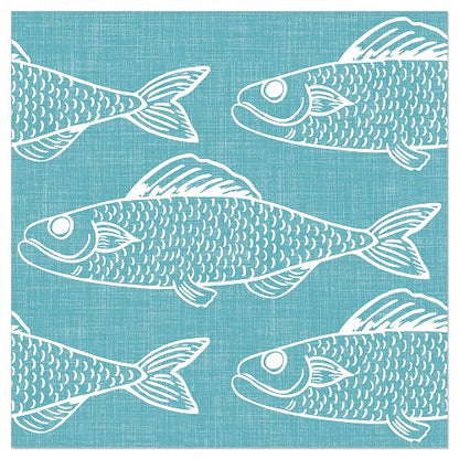 Luncheon Napkin Gone Fishing
