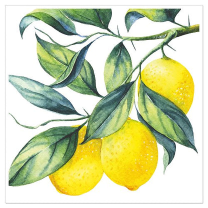 Luncheon Napkin Lemon Branch