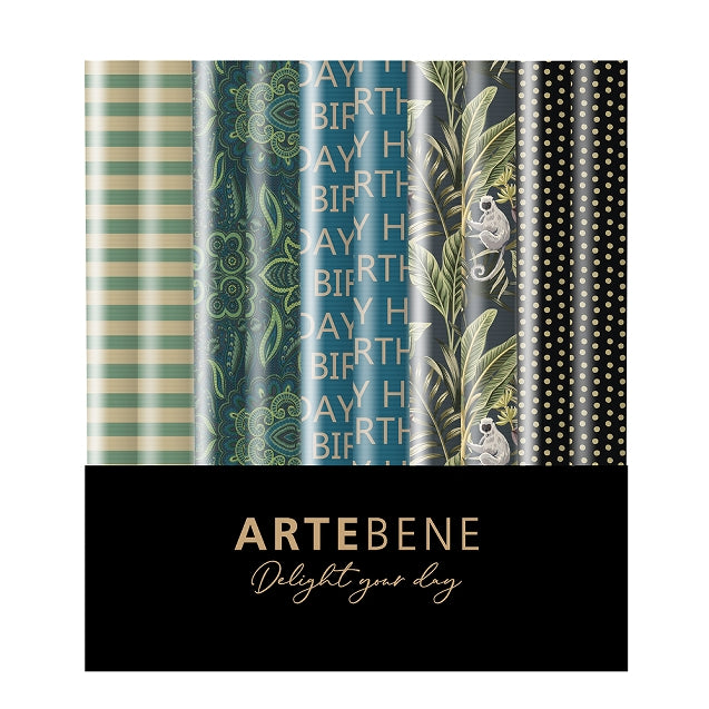 Gift Wrap Roll Set - Jungle Birthday