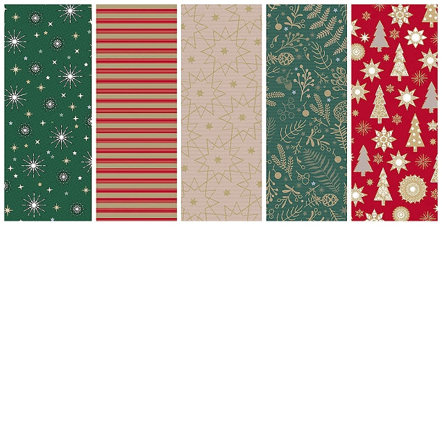 Gift Wrap Roll Set - Traditional Christmas
