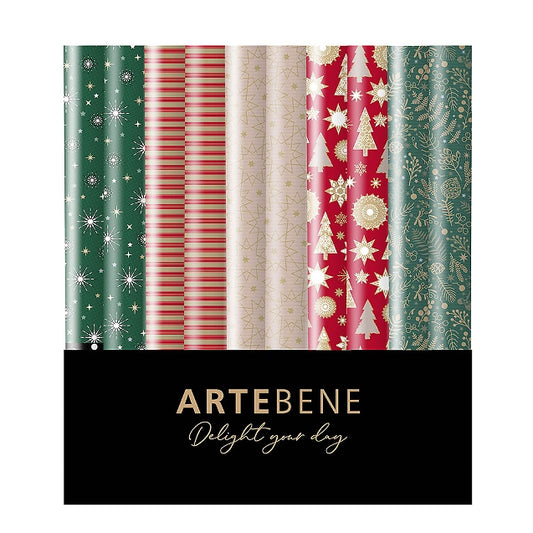 Gift Wrap Roll Set - Traditional Christmas