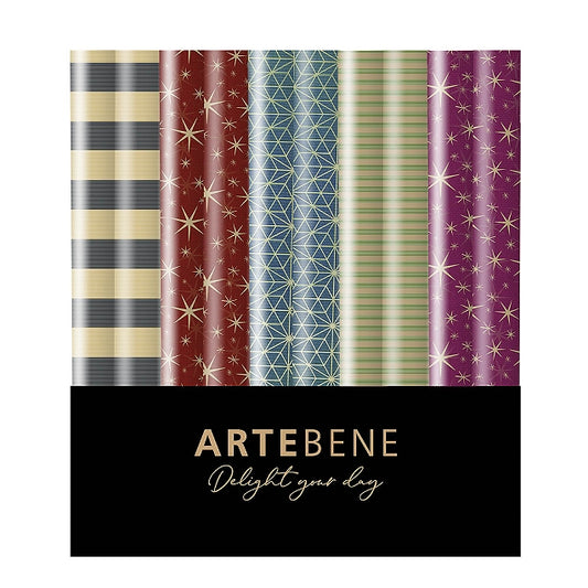 Gift Wrap Roll Set - Christmas Stars