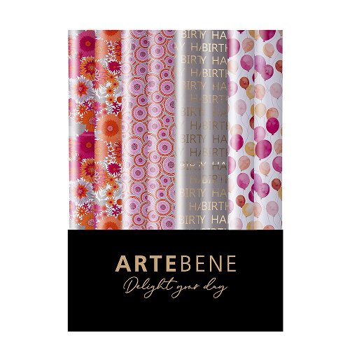 Gift Wrap Roll Set - Pretty Pink Birthday