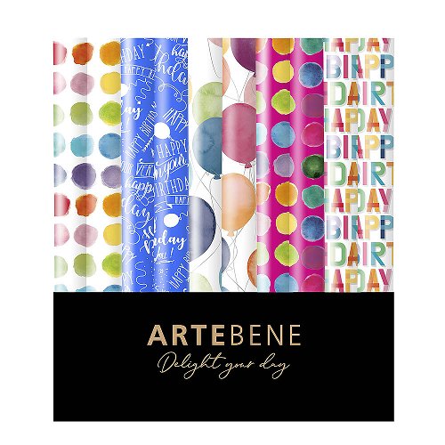 Gift Wrap Roll Set - Birthday Sparkle