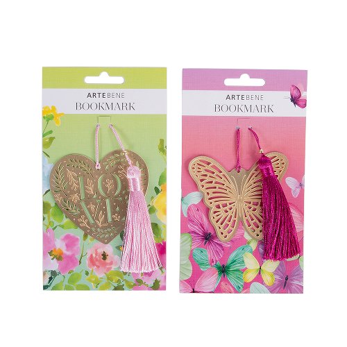 Butterfly Kiss Metal Bookmark