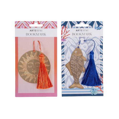 Sun & Moon Metal Bookmark