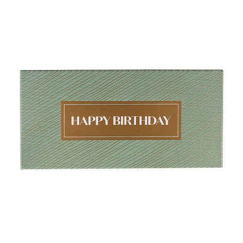 Voucher Gift Box - Gold & Green Birthday