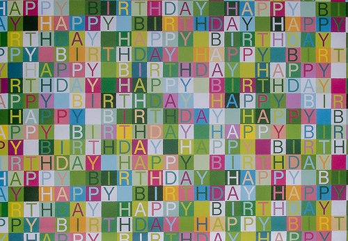 50x70cm Gift Wrap Paper - Birthday Classic