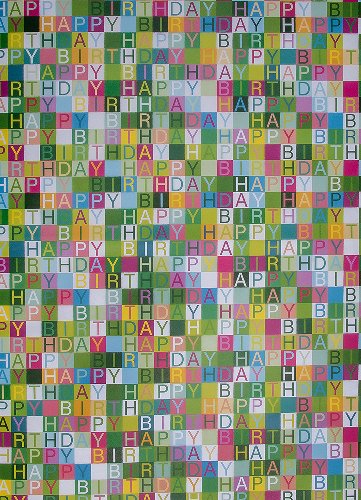 70x100cm Gift Wrap Paper - Birthday Classic