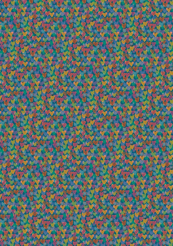 70x100cm Gift Wrap Paper - Passionate Hearts