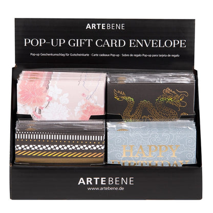 Pop Up Gift Card Envelope - 48 PC Assortment With Display