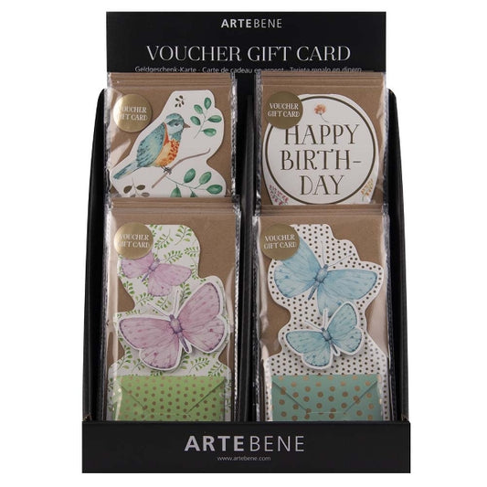 Gift Card Envelope - 32 PC Assortment With Display
