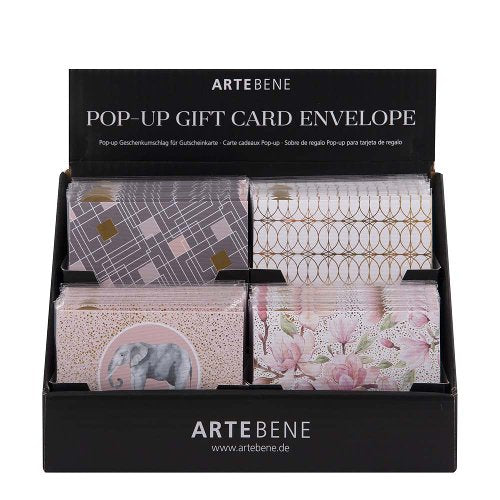 Pop Up Gift Card Envelope - 48 PC Assortment With Display