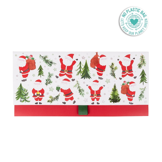 Voucher Envelope Large - Playful Santas