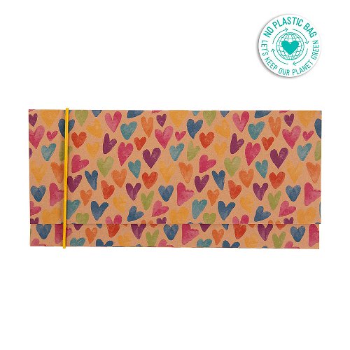 Voucher Envelope Large - Colourful Hearts