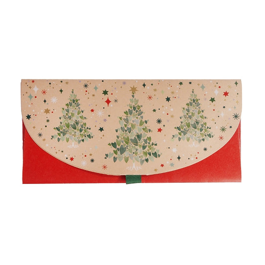 Voucher Envelope Large - Christmas Tree Hearts