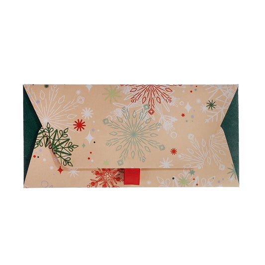 Voucher Envelope Large - Organics Snowflakes